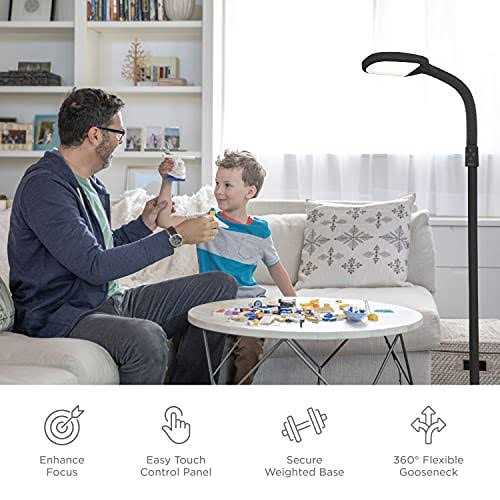 Verilux SmartLight Full Spectrum LED Floor Lamp Graphite - Image 4