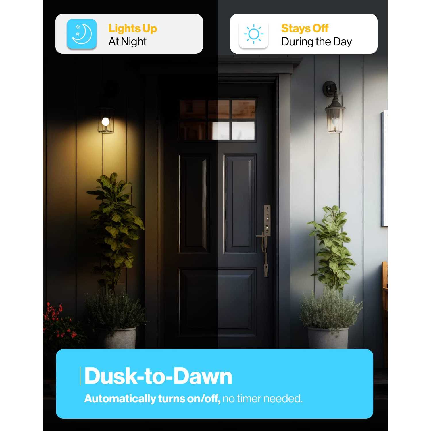 Sunco Lighting A19 Dusk to Dawn 9W LED Light Bulb - Image 5