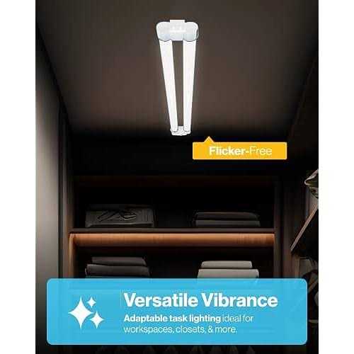 Sunco LED Workshop Garage White Shop Light 4FT Plug in Linkable Utility Light Fixtures - Image 4