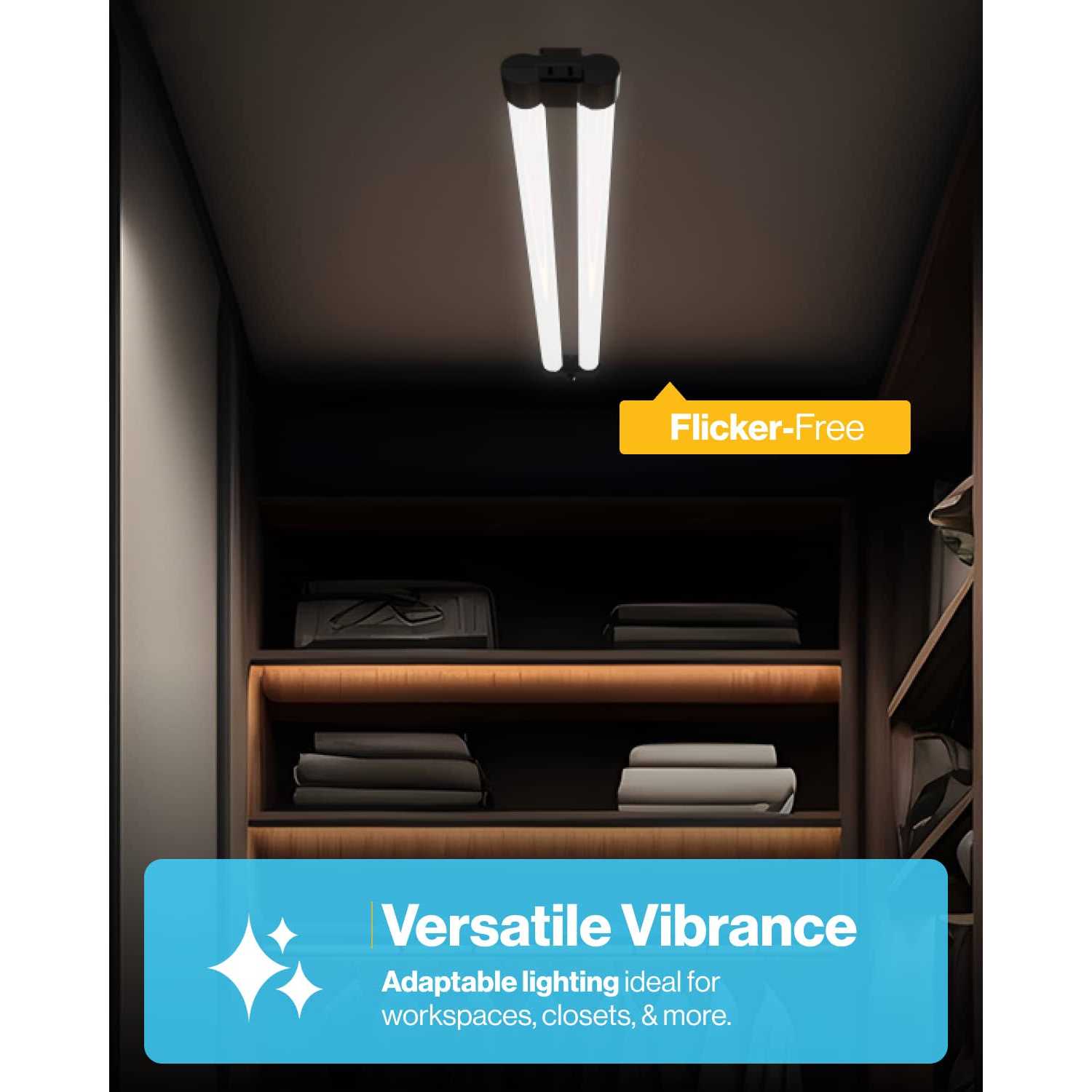 Sunco LED Workshop Garage White Shop Light 4FT Plug in Linkable Utility Light Fixtures - Image 5