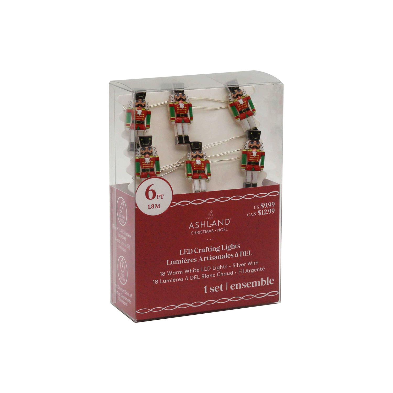 18ct. Warm White Nutcracker LED Crafting Lights with Silver Wire by Ashland - Image 3