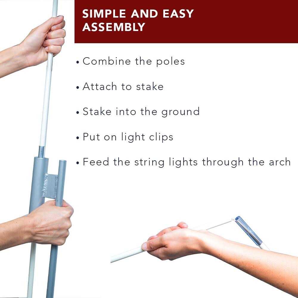 Stephan Roberts 3 Pack Light Arch for Holiday Christmas Wedding - Image 5