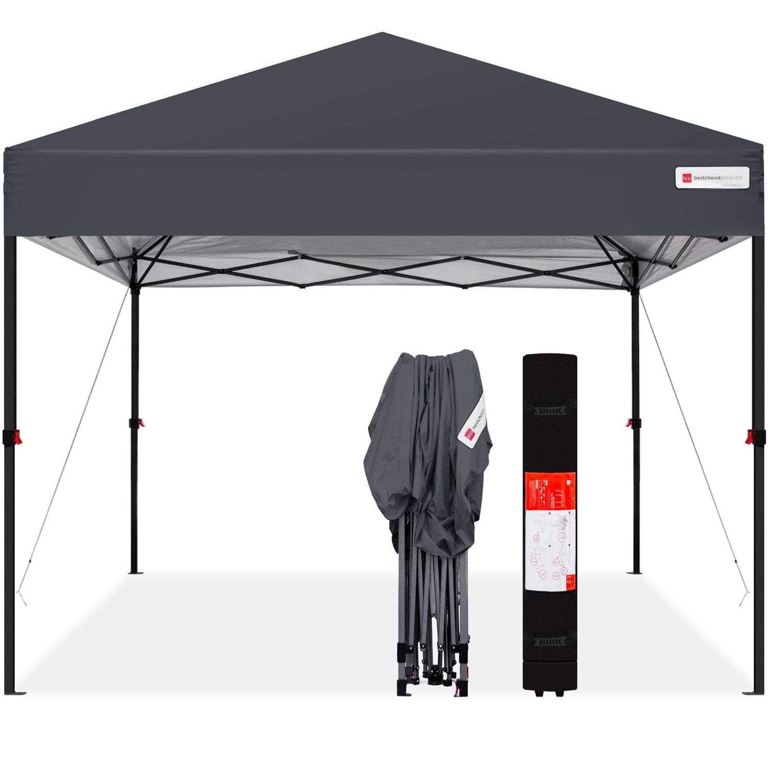 Best Choice Products 10x10ft Easy Setup Pop Up Canopy Instant Portable Tent w/ 1-Button PUSH - Image 3