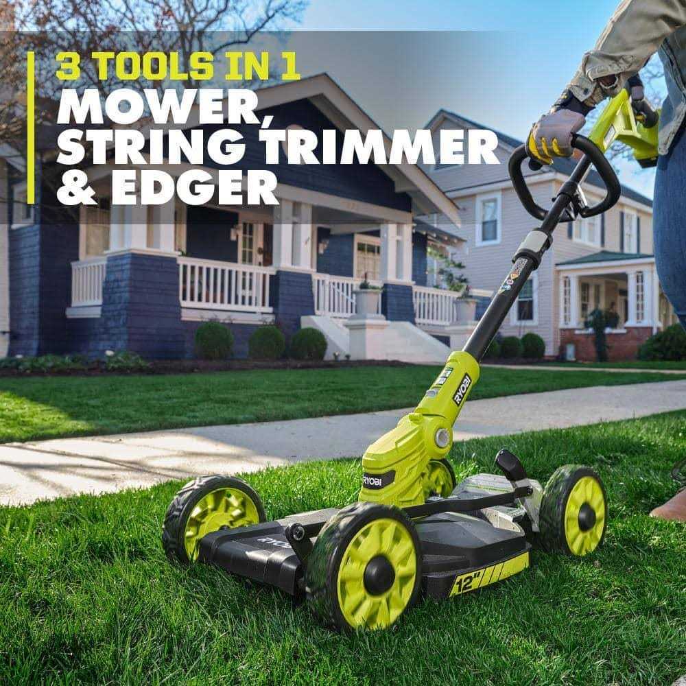 RYOBI ONE+ 18V 12 in. Cordless Battery Mower and - Image 3