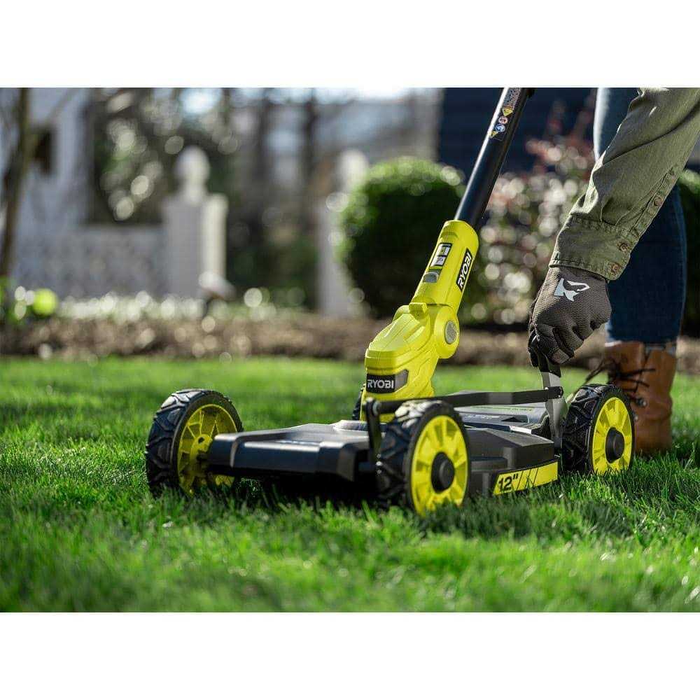 RYOBI ONE+ 18V 12 in. Cordless Battery Mower and - Image 4