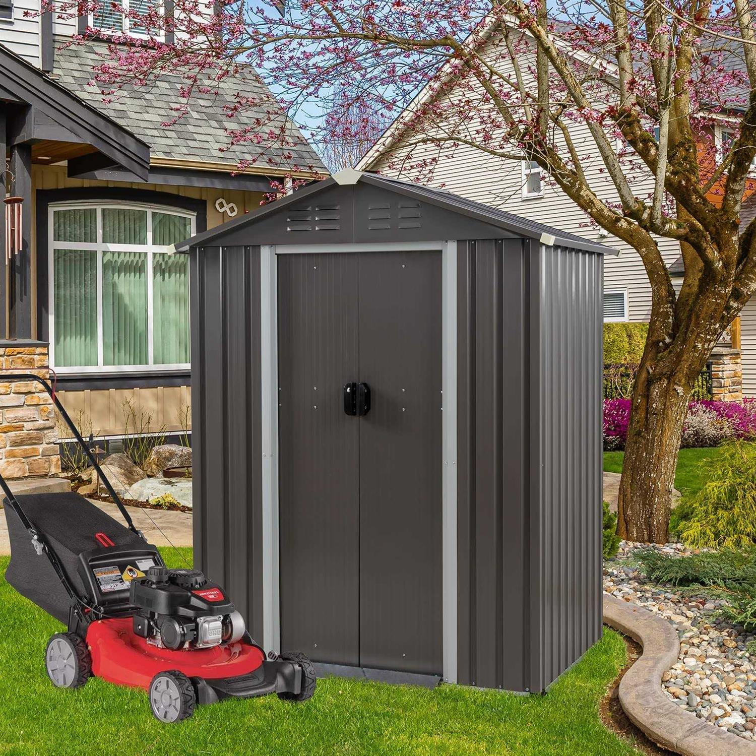 Vongrasig 5x3x6 FT Outdoor Storage Shed - Image 5