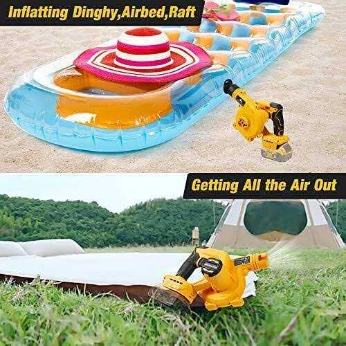 Cordless Leaf Blower for Dewalt 20V Max Battery,Electric Jobsite Air Blower with Brushless Motor,6 Variable Speed Up to 180MPH,2-in-1 Handle - Image 3