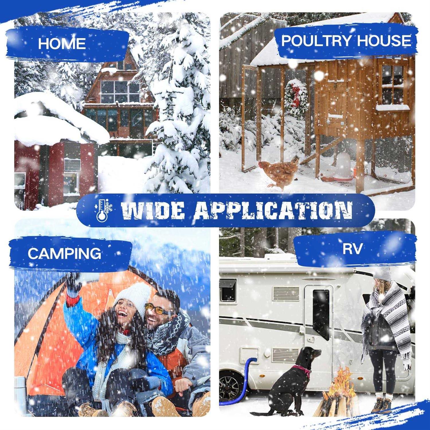 Scilulu 100 Ft Heated Water Hose for Rv-45 Antifreeze Heated Drinking Garden Water Hoserv Accessoriesrv Water Hose - Image 3