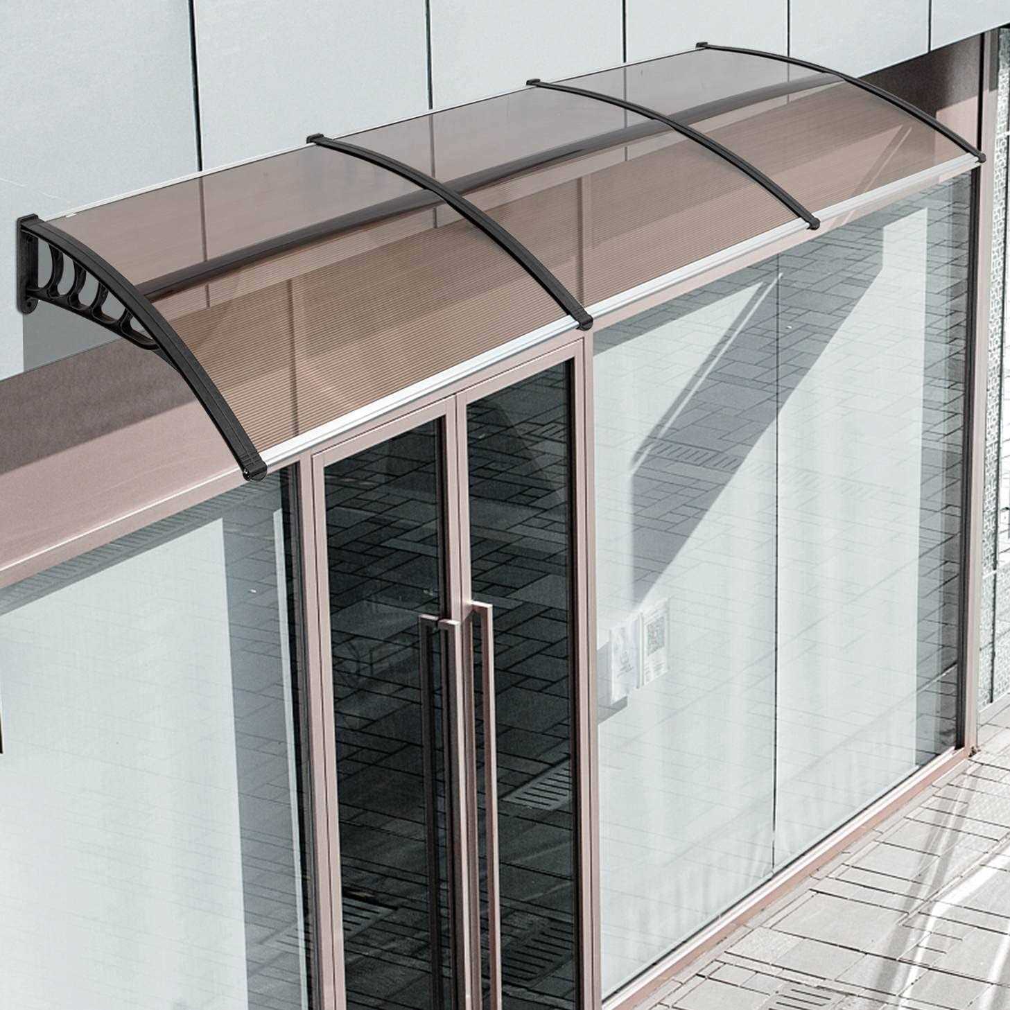 Simply-Me 40 x Door Window Awning Polycarbonate Cover Front Door Outdoor Patio Awning Canopy UV Rain Snow Protection Hollow Sheet - Image 4