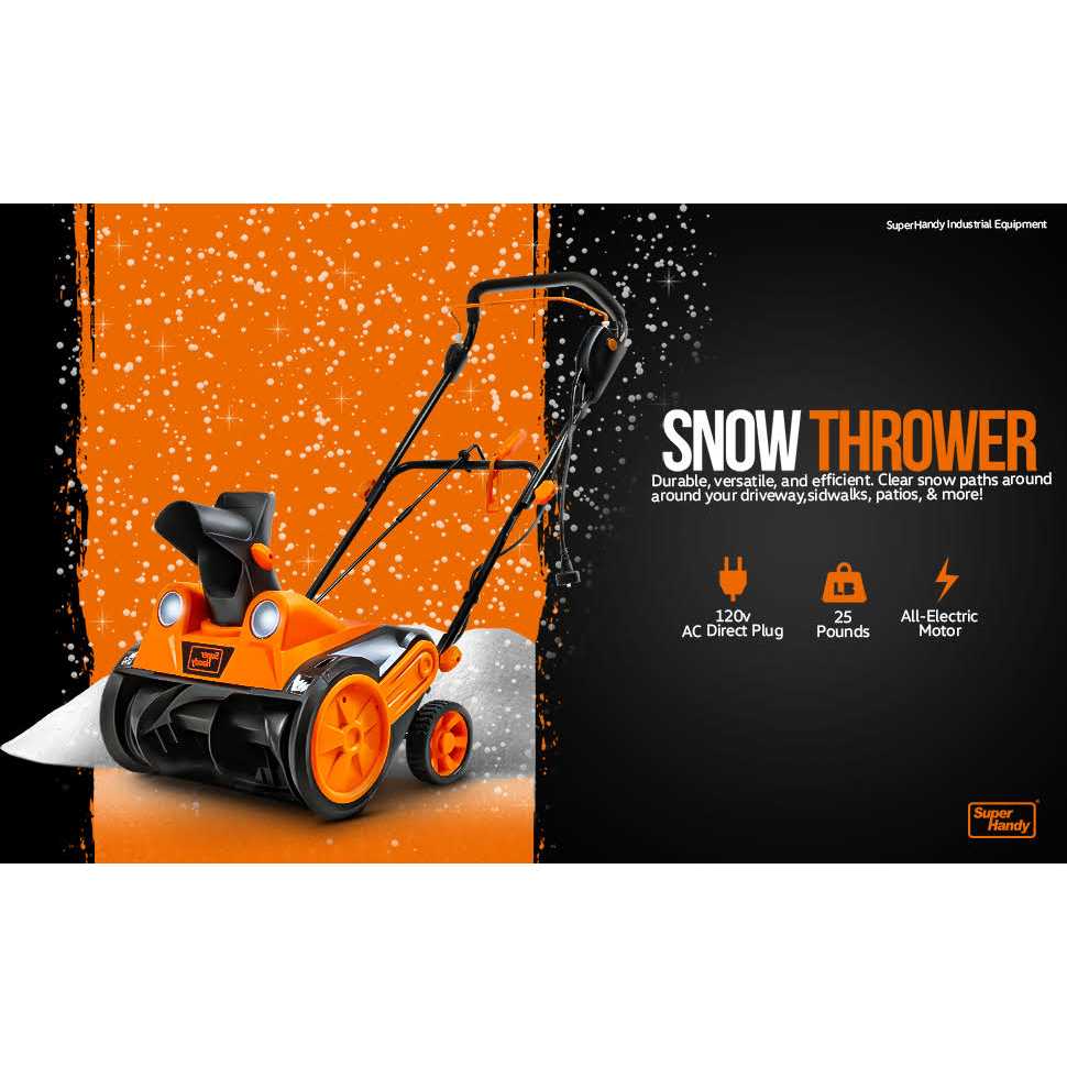 SuperHandy Electric Snow Thrower TRI-GUT110 - Image 4
