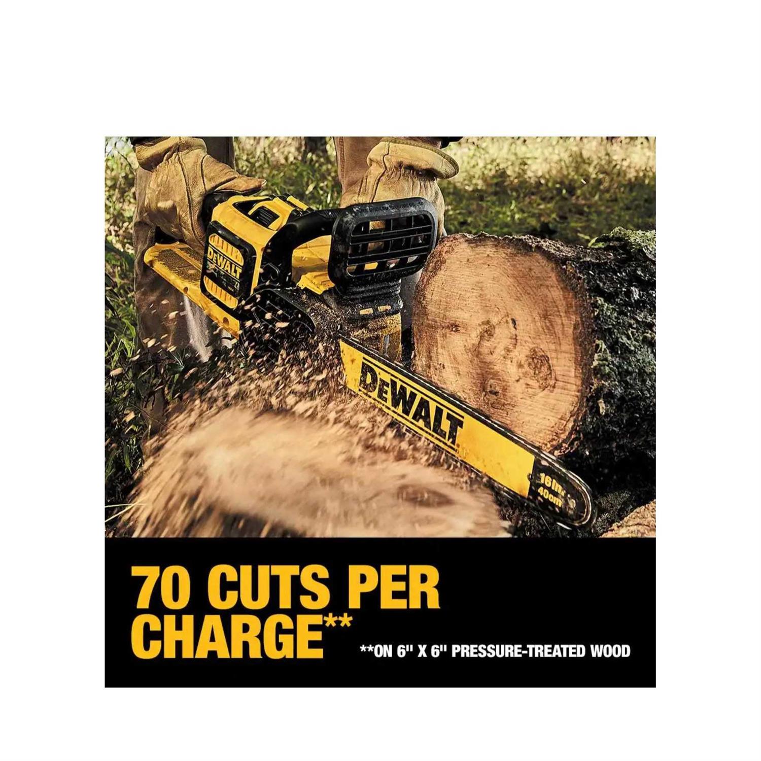 DeWalt FLEXVOLT 60V MAX* Brushless Chainsaw Kit - Image 4