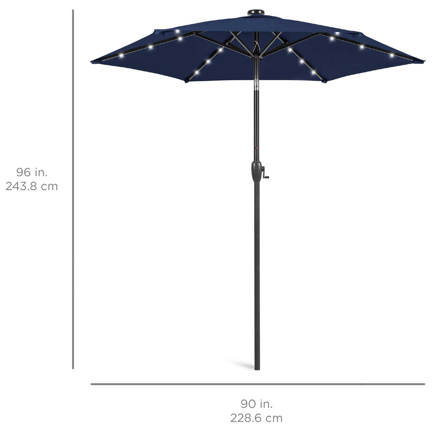 Best Choice Products 7.5ft Outdoor Solar Patio Umbrella for Deck - Image 5