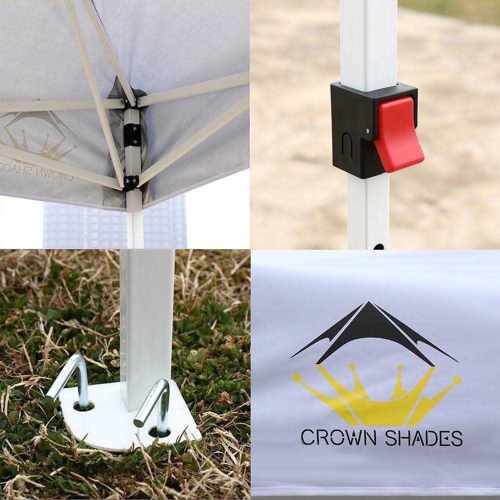 CROWN SHADES 10x10 Pop Up Canopy Patented Center Lock One Push Canopy Tent - Image 5
