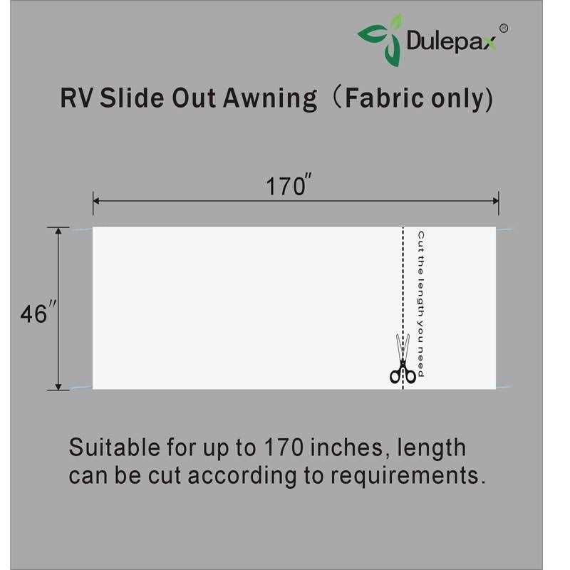 Dulepax-RV Slide Out Awning Fabric Replacement--Universal Slide-Topper Replacement for 5th Wheel RVs - Image 5