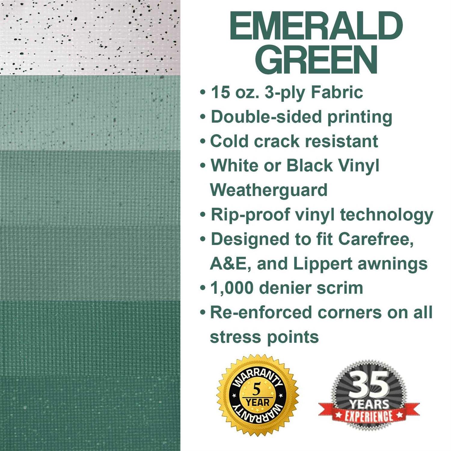 Shadepro Heavy Duty Vinyl RV Awning Fabric Replacement - Image 3