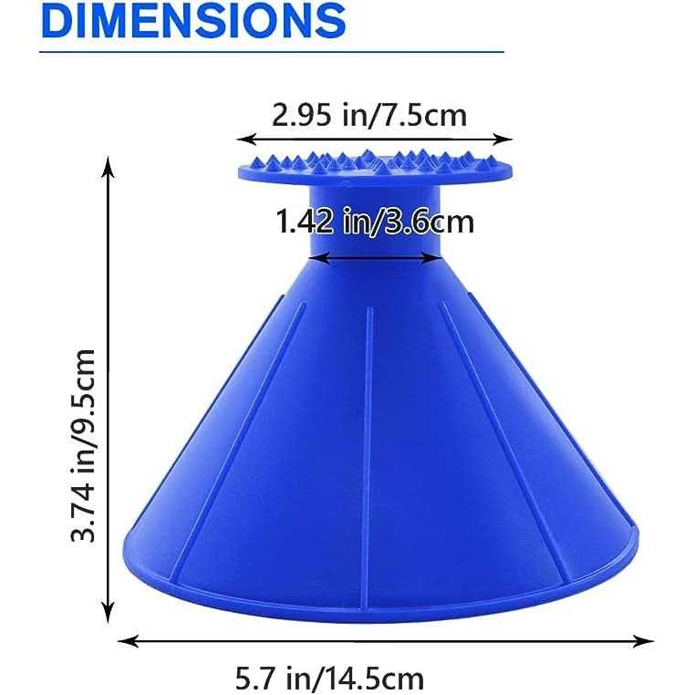 Car Ice Scraper,Magical Ice Scrapers for Car Windshield,Snow Scraper,4 Pcs Portable Multifunctional Snow Remover Wiper,Upgrade 2-in-1 Refueling and - Image 4