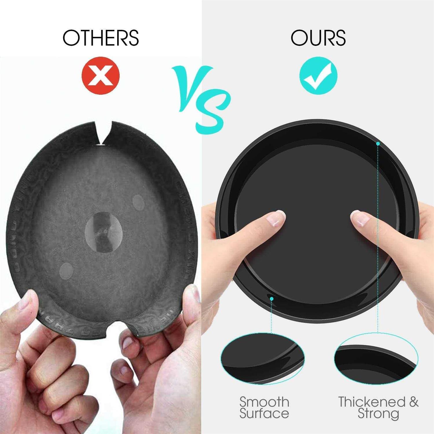 Dunpute 6 Pack Plant Saucer 12 14 16 18 20 Inch Plastic Plant Tray, Sturdy and Durable Flower Pot Containers Plant Pot Saucers F - Image 3