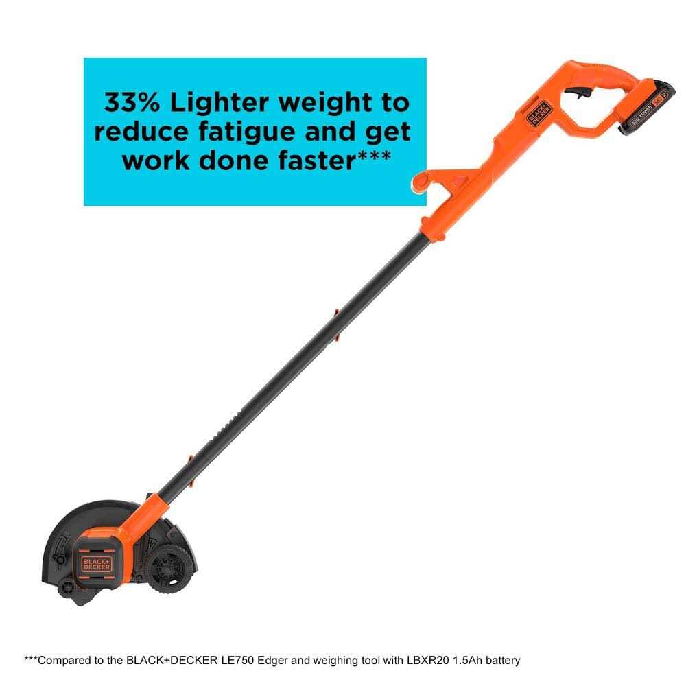 Black+Decker 20V MAX Cordless Edger Lawn Kit - Image 5