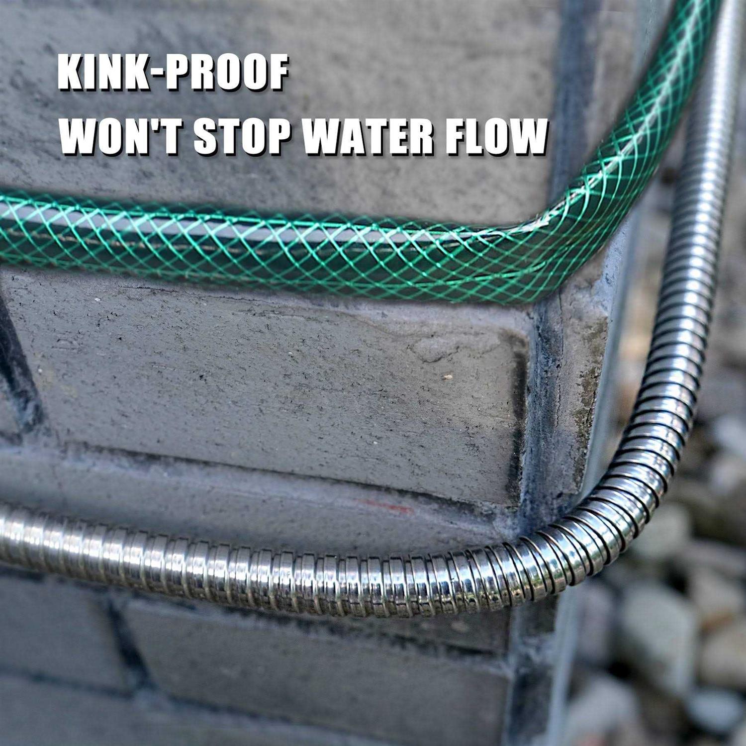 Cesun 304 Stainless Steel Metal Garden Hose, Heavy Duty RV Water Hose - Image 4