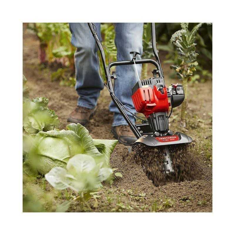 CRAFTSMAN 25-cc 2-Cycle 9-in Forward-rotating Gas Cultivator - Image 4