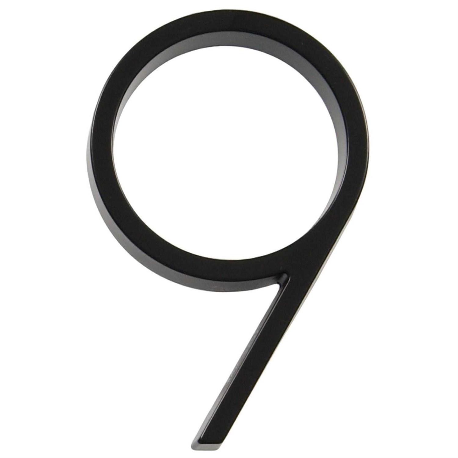 Distinctions 843199 Black Floating Mount 5-Inch House Number 9 - Image 4