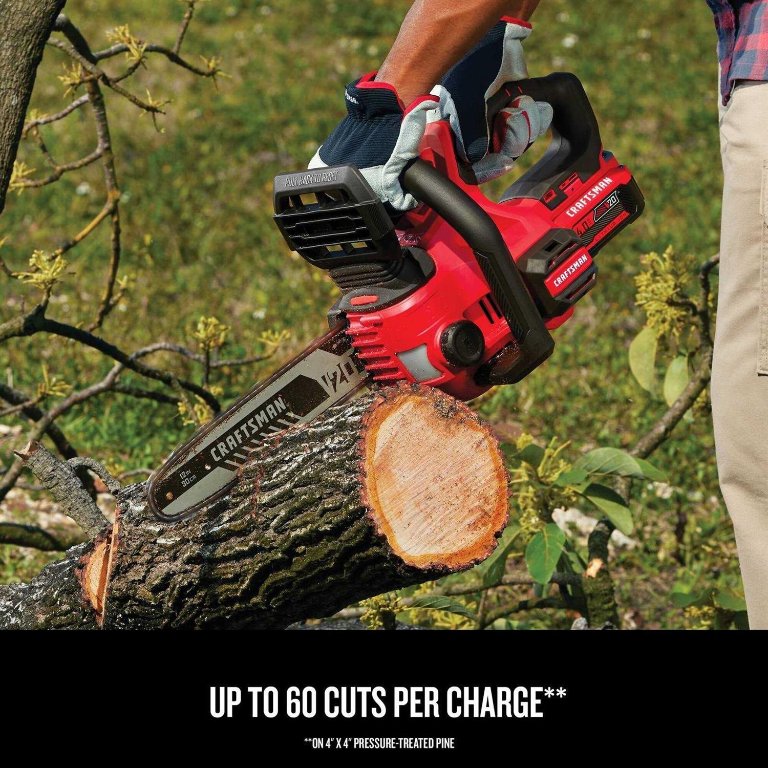 Craftsman V20 Chainsaw Cordless CMCCS620M1 - Image 4