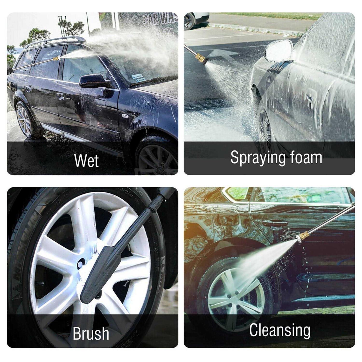 Costway 3000PSI Electric High Pressure Washer Machine 2 GPM 2000W w/ Deck Patio Cleaner - Image 4