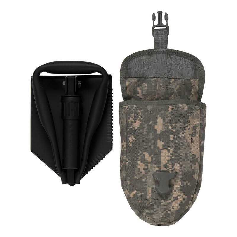 USGI US Military Original Issue E-Tool Entrenching Shovel with ACU OR Multicam Carrying Case/Pouch - Image 3