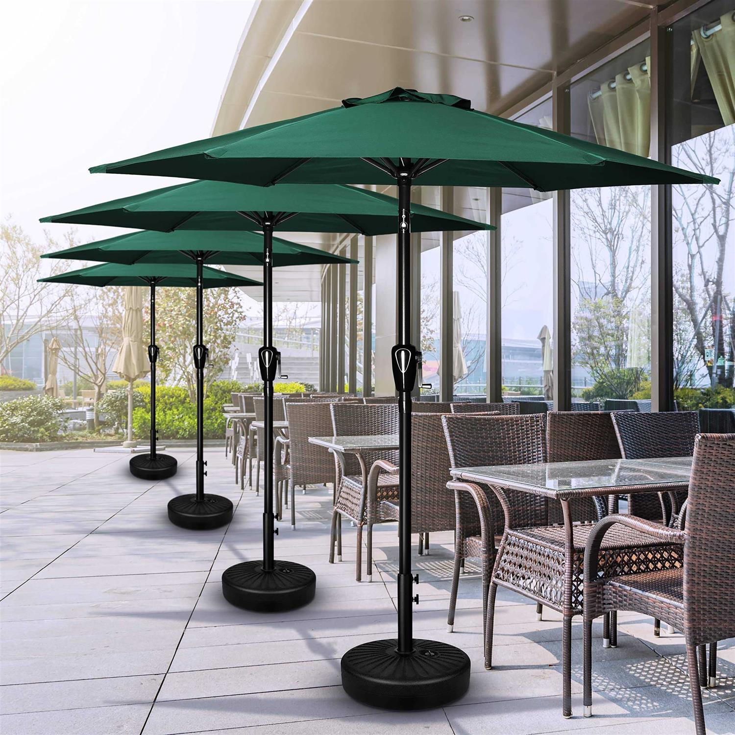 Simple Deluxe Outdoor Market Table Patio Umbrella with Button Tilt - Image 3