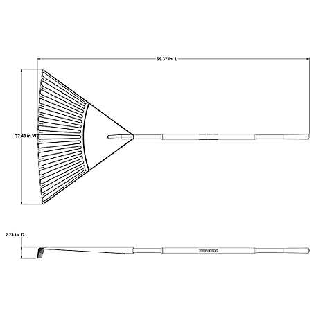 True Temper 48 in. Hardwood/Steel Handle Leaf Rake with 30 in. W Clog-Free Tines for Leaves, Grass, Twigs, Pine Needles and More - Image 5
