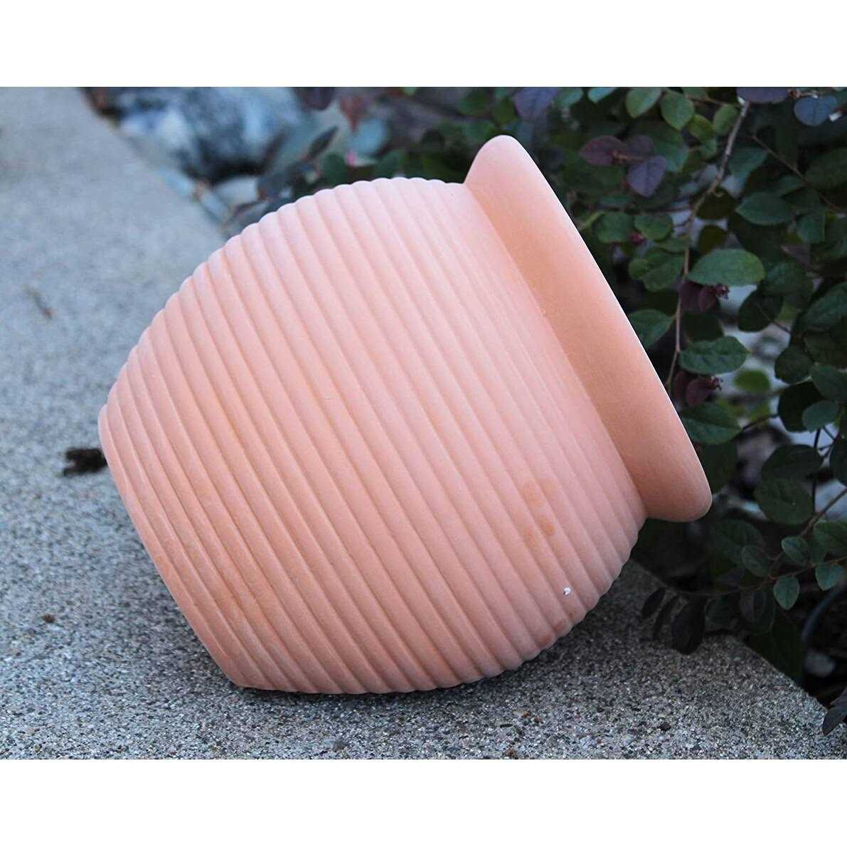 Set of 2 Different Size Natural Terracotta Fallen Pots or Hanging Pots - Image 4