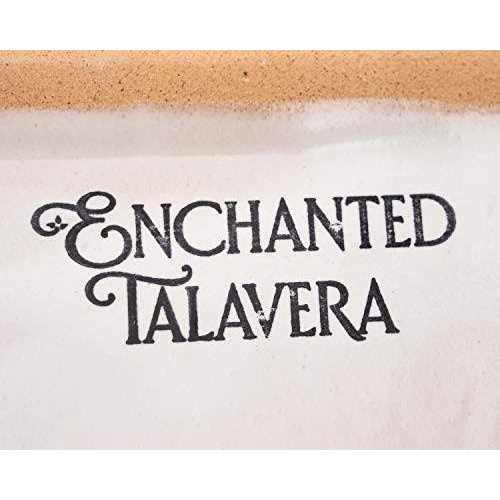 Enchanted Talavera Mexican Pottery Ceramic Talavera Medium Michoacana Flower Pot Plant Palm Tree Pot Succulent Planter Garden Decor Multi Color 9.5 - Image 3