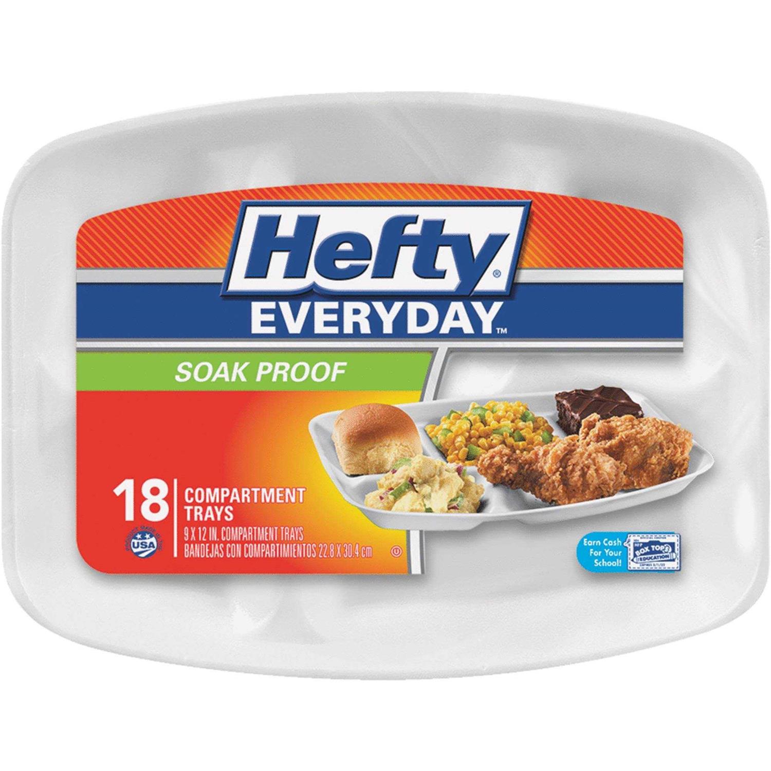 Hefty Everyday Soak Proof Compartment Trays